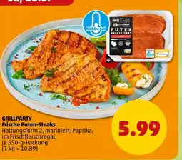 PENNY Frische puten-steaks Angebot