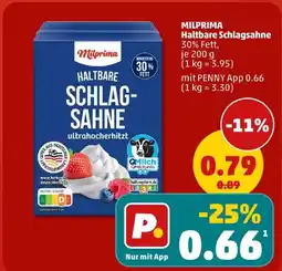 PENNY Milprima haltbare schlagsahne Angebot