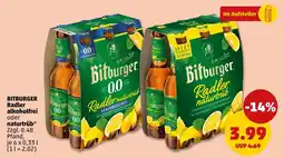PENNY Bitburger radler alkoholfrei oder naturtrüb Angebot