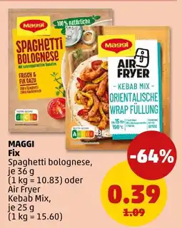 PENNY Maggi fix spaghetti bolognese Angebot