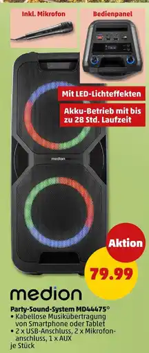 PENNY Medion party-sound-system md44475 Angebot