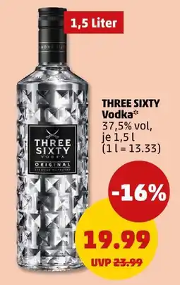 PENNY Three sixty vodka Angebot