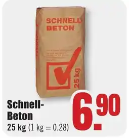B1 Discount Baumarkt Schnell- Beton Angebot