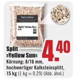 B1 Discount Baumarkt Splitt >>Yellow Sun<< Angebot