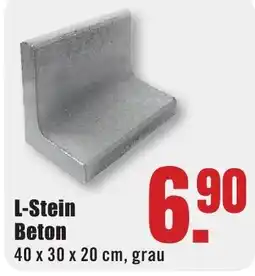 B1 Discount Baumarkt L-Stein Beton Angebot