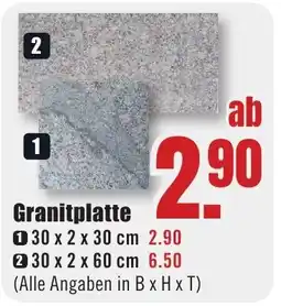 B1 Discount Baumarkt Granitplatte Angebot