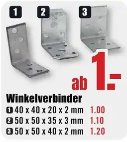 B1 Discount Baumarkt Winkelverbinder Angebot