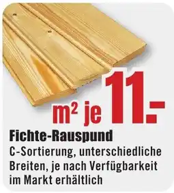 B1 Discount Baumarkt Fichte-Rauspund Angebot