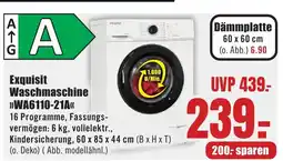 B1 Discount Baumarkt Exquisit Waschmaschine >>WA6110-21A<< Angebot