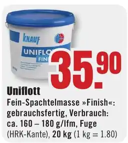 B1 Discount Baumarkt KNAUF Uniflott Angebot