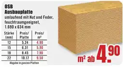 B1 Discount Baumarkt OSB Ausbauplatte Angebot