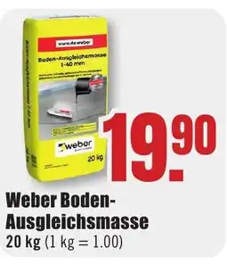 B1 Discount Baumarkt Weber Boden- Ausgleichsmasse Angebot