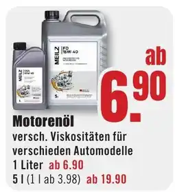 B1 Discount Baumarkt Motorenöl Angebot