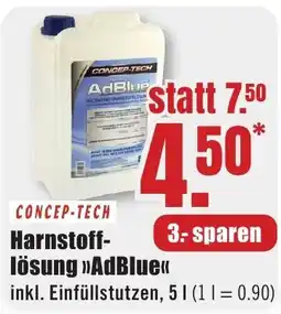 B1 Discount Baumarkt CONCEP-TECH Harnstofflösung »AdBlue<< Angebot