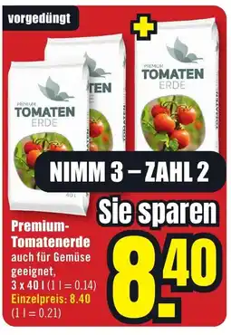B1 Discount Baumarkt Premium- Tomatenerde Angebot