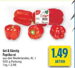 diska Gut & Günstig Paprika rot Angebot