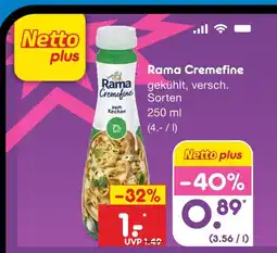 Netto Marken-Discount Rama cremfine Angebot