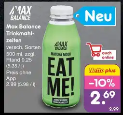 Netto Marken-Discount Max balance trinkmahlzeiten Angebot