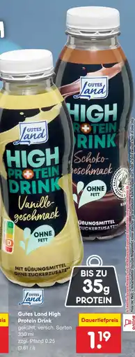 Netto Marken-Discount Gutes land high protein drink vanillegeschmack Angebot