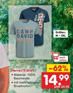 Netto Marken-Discount Camp david herren t-shirt Angebot