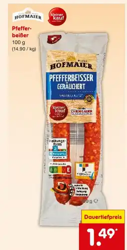 Netto Marken-Discount Hofmaier pfefferbeißer geräuchert Angebot