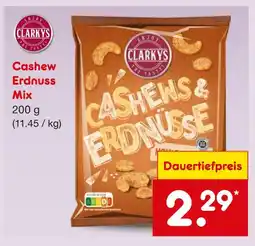 Netto Marken-Discount Clarkys cashew erdnuss mix Angebot