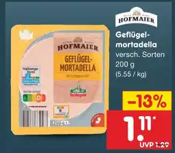 Netto Marken-Discount Hofmaier geflügel-mortadella Angebot