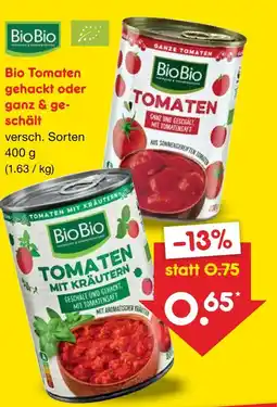 Netto Marken-Discount Biobio tomaten ganz & geschält Angebot