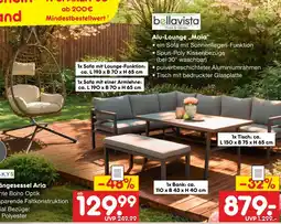 Netto Marken-Discount Bellavista alu-lounge maia sofa mit lounge-funktion Angebot