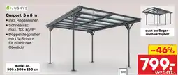 Netto Marken-Discount Juskys carport Angebot