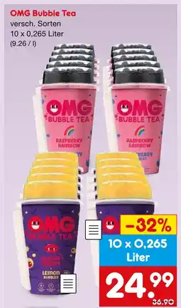Netto Marken-Discount Omg bubble tea raspberry rainbow Angebot