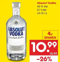 Netto Marken-Discount Absolut vodka Angebot