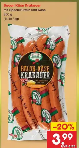 Netto Marken-Discount Börner eisenacher bacon käse krakauer Angebot