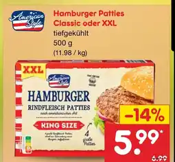 Netto Marken-Discount American style hamburger patties Angebot