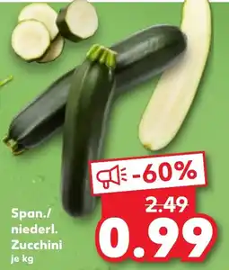 Kaufland Span./ niederl. Zucchini Angebot