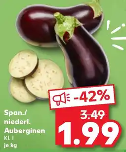Kaufland Span./ niederl. Auberginen Angebot