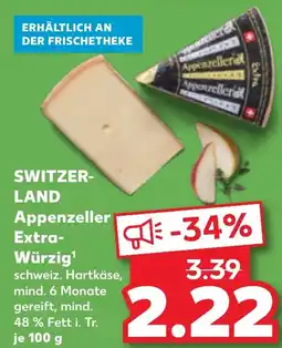Kaufland SWITZERLAND Appenzeller Extra Würzig Angebot