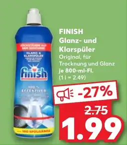 Kaufland FINISH Glanz- und Klarspüler Angebot