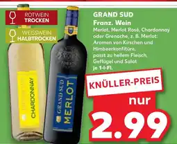Kaufland GRAND SUD Franz. Wein Angebot