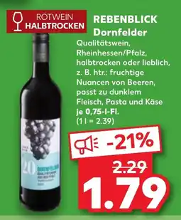 Kaufland REBENBLICK Dornfelder Angebot