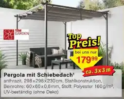 Jawoll Pergola mit Schiebedach Angebot