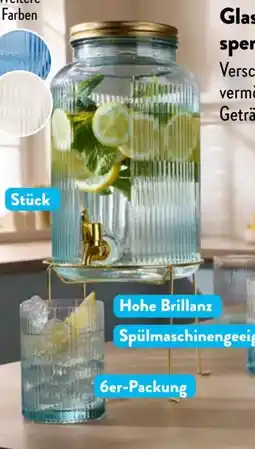 Aldi Süd Crofton Glas-Getränke­spender Angebot