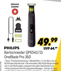 MEDIMAX Philips bartschneider qp6542/15 oneblade pro 360 Angebot