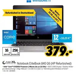 MEDIMAX Hp notebook elitebook 840 g6 (hp refurbished) Angebot