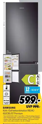 MEDIMAX Samsung kühl-/gefrierkombination rb34c-602cb1/ef premium Angebot