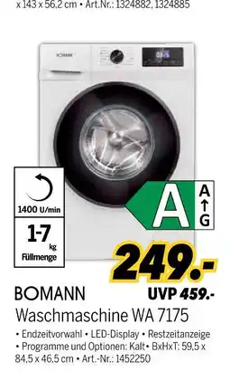 MEDIMAX Bomann waschmaschine wa 7175 Angebot