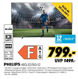 MEDIMAX Philips 480led760/12 Angebot