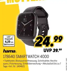 MEDIMAX Hama smartwatch 4000 Angebot
