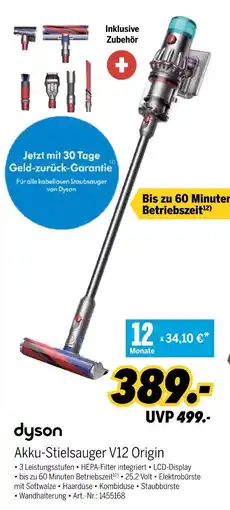 MEDIMAX Dyson akku-stielsauger v12 origin Angebot