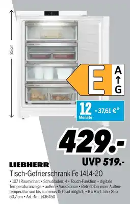 MEDIMAX Liebherr tisch-gefrierschrank fe 1414-20 Angebot